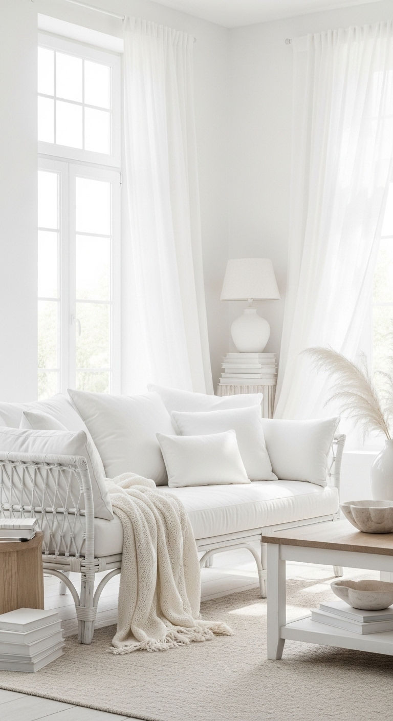 6. Airy White Oasis