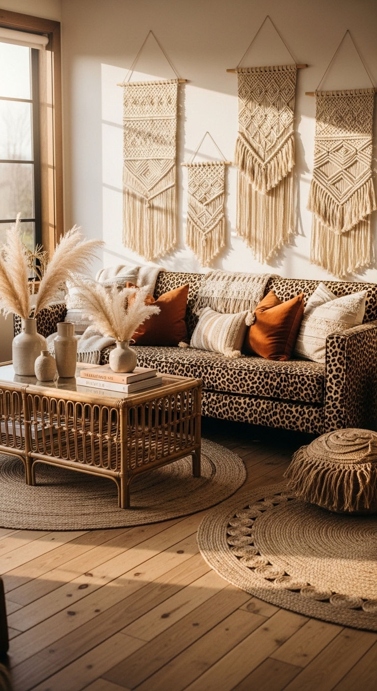13 Leopard Print Sofa Living Room Ideas for a Glamorous, Wild Interior 4 3. Art Deco Leopard Luxe