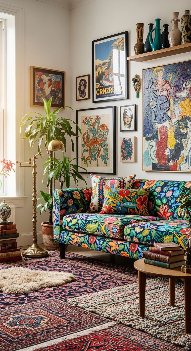 13. Artistic Eclectic Corner Setup
