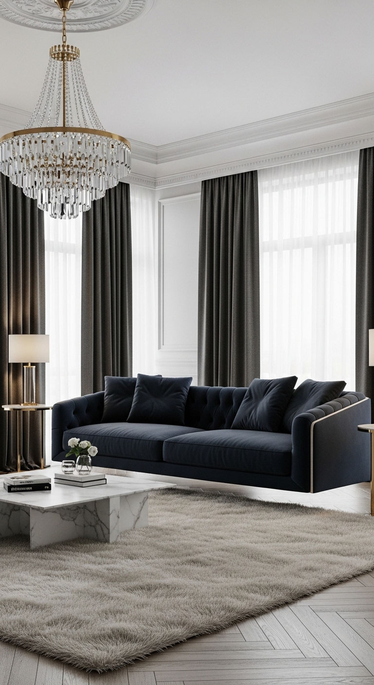 10. Behind-the-Sofa Console Style