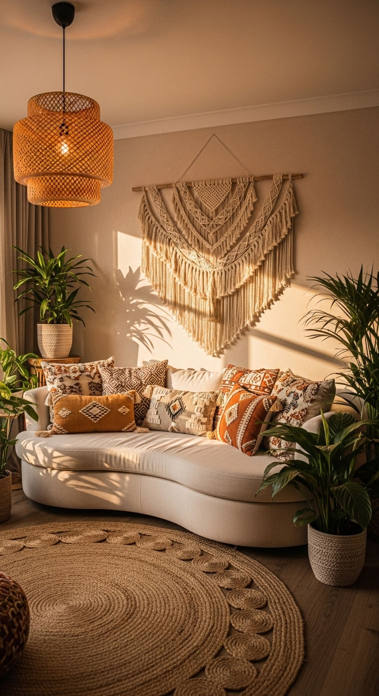 8. Boho Chic Circular Comfort