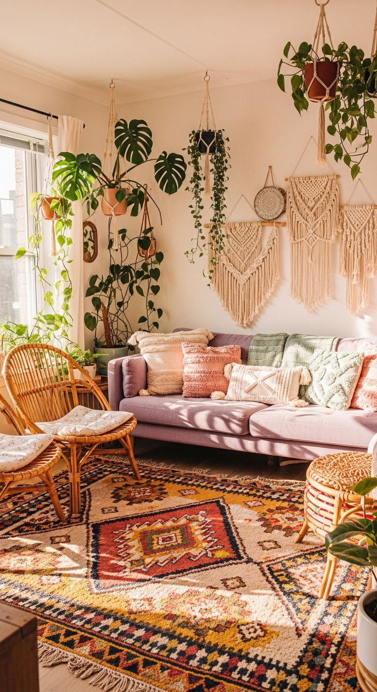 4. Boho Lilac Retreat