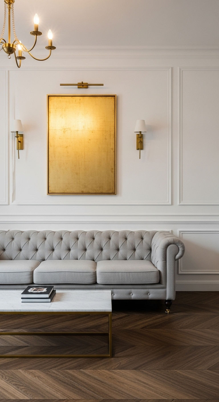 2. Classic Wainscoting Elegance
