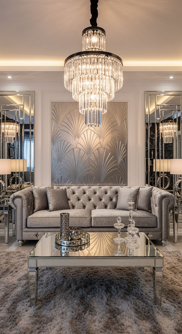 9. Crystal Glam Living Room