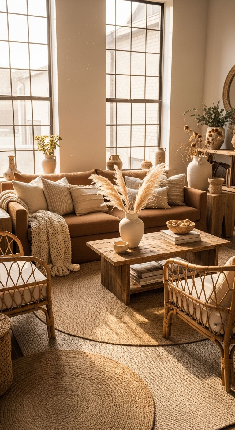 3. Earthy Elegance with Organic Textures