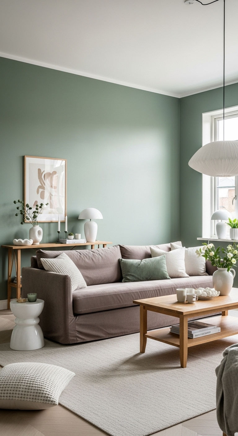 7. Earthy Mid-Century Glow