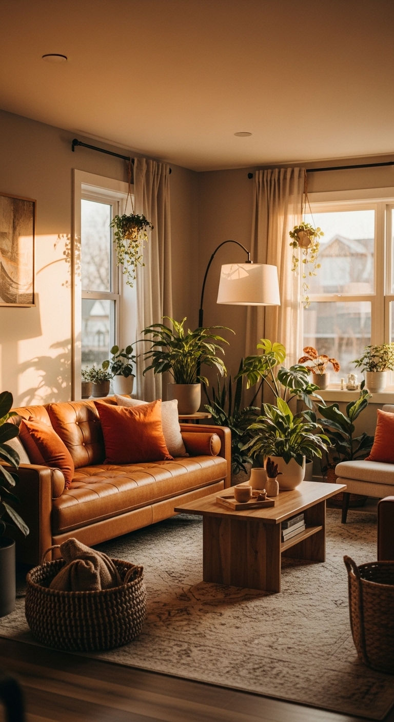 16 Modern Sofa Living Room Interior Design Ideas to Refresh Your Home 5 3. Earthy Modern Retreat