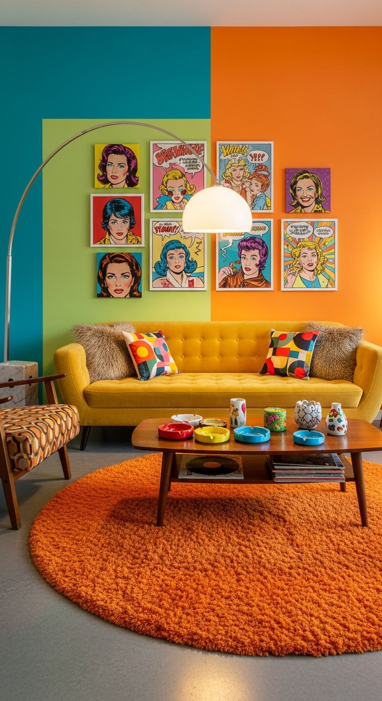 12 Funky Sofa Living Room Ideas for a Bold, Personality-Packed Interior 2 1. Electric Velvet Explosion