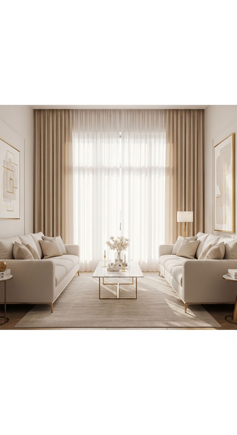 14 Two Sofas Living Room Layout Ideas That Feel Balanced and Chic 2 1. Face-to-Face Elegance