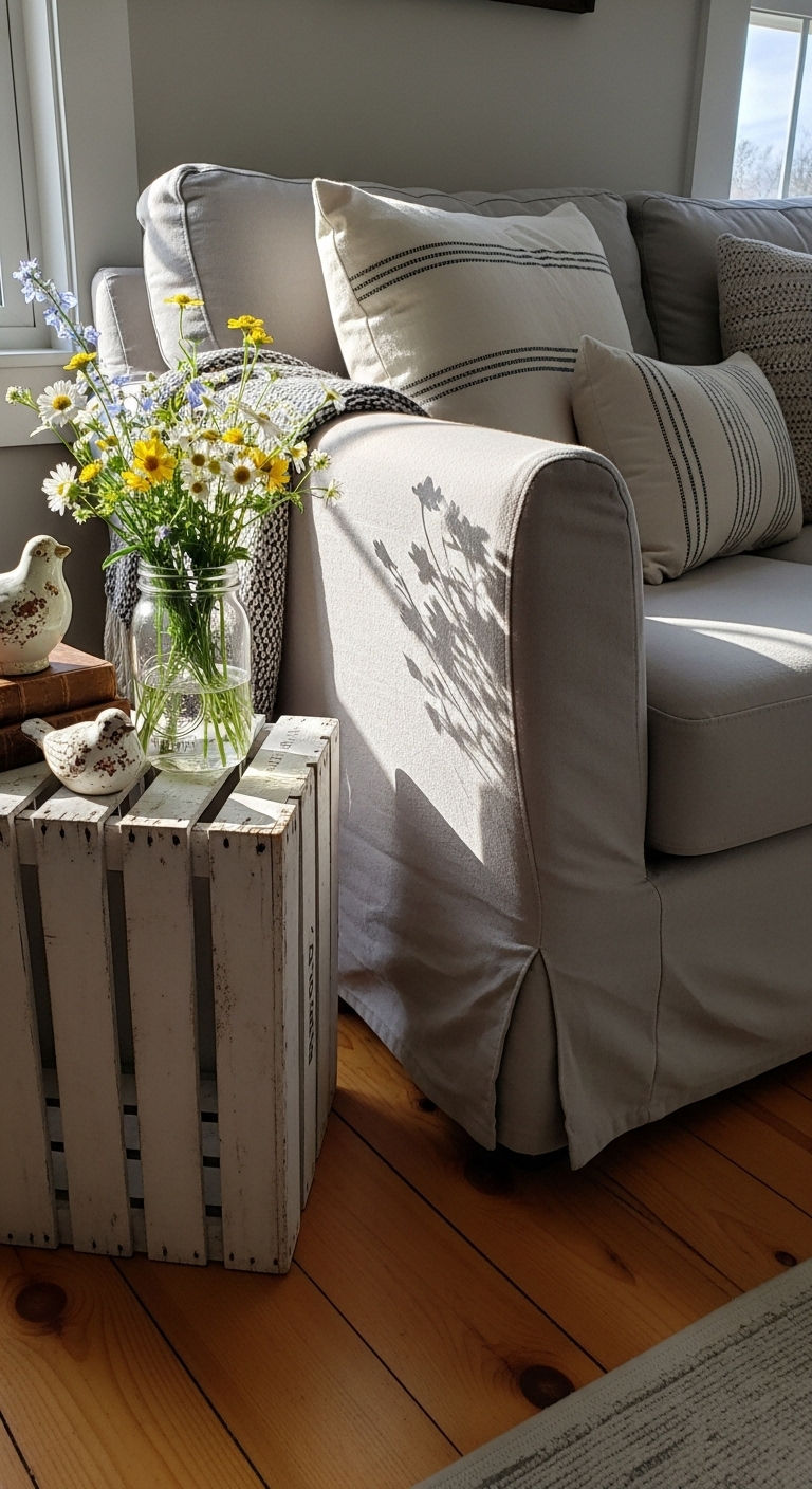 14. Farmhouse Crate Style