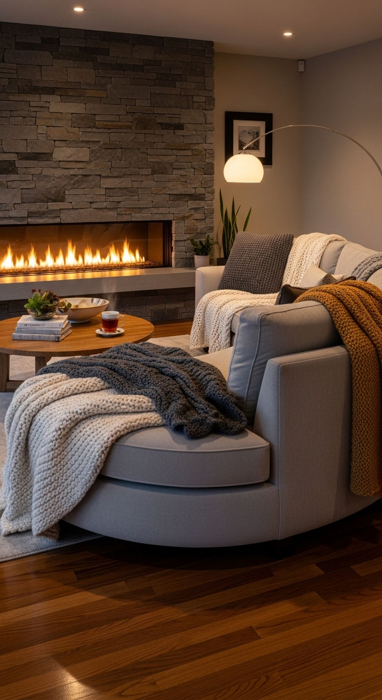 5. Fireplace Focal Point Curve