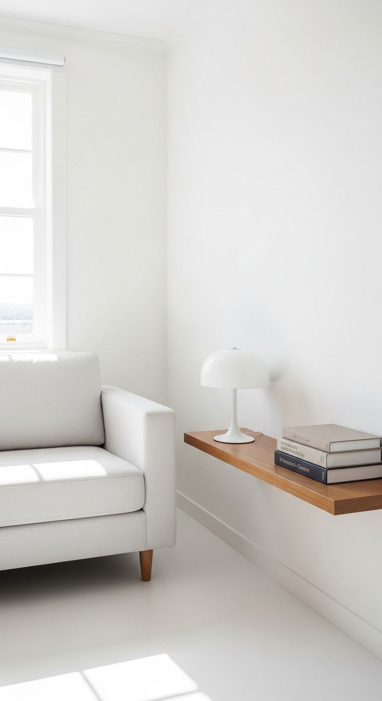 8. Floating Wall Shelf Side Table