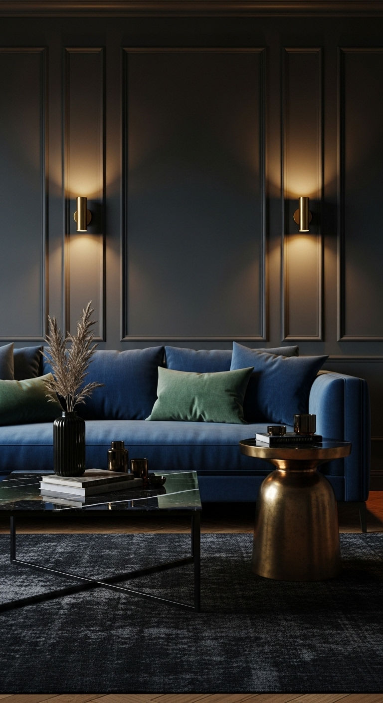 15 Mirror Above the Sofa Living Room Ideas That Open Up Any Space 16 15. Full Wall Mirror Expansion