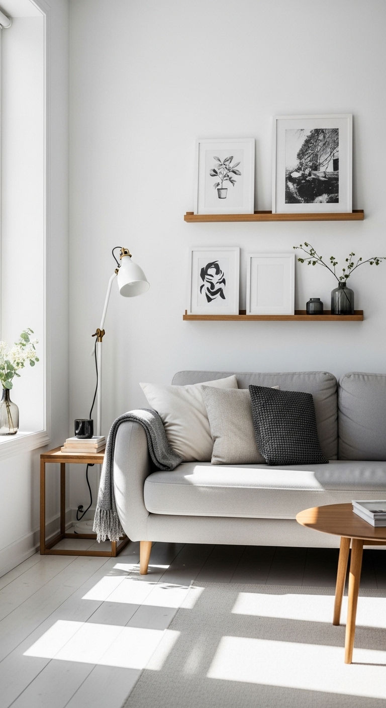 6. Gallery Shelf Feature Wall