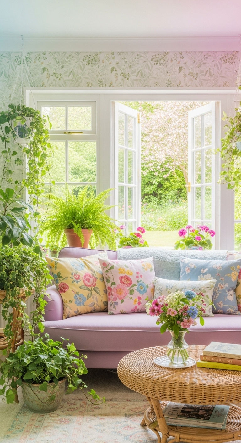 14. Garden-Inspired Lilac Escape