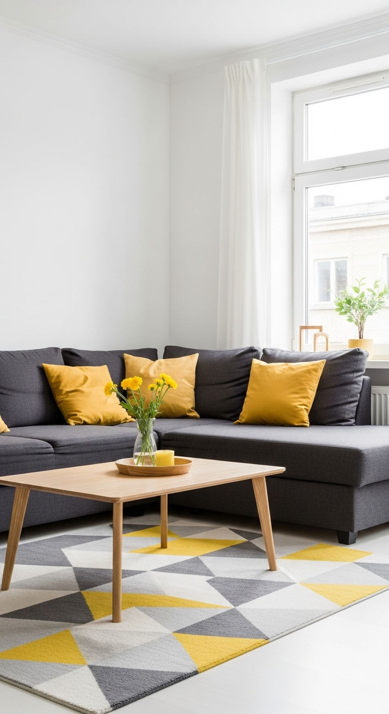 10. Grey & Mustard Pop