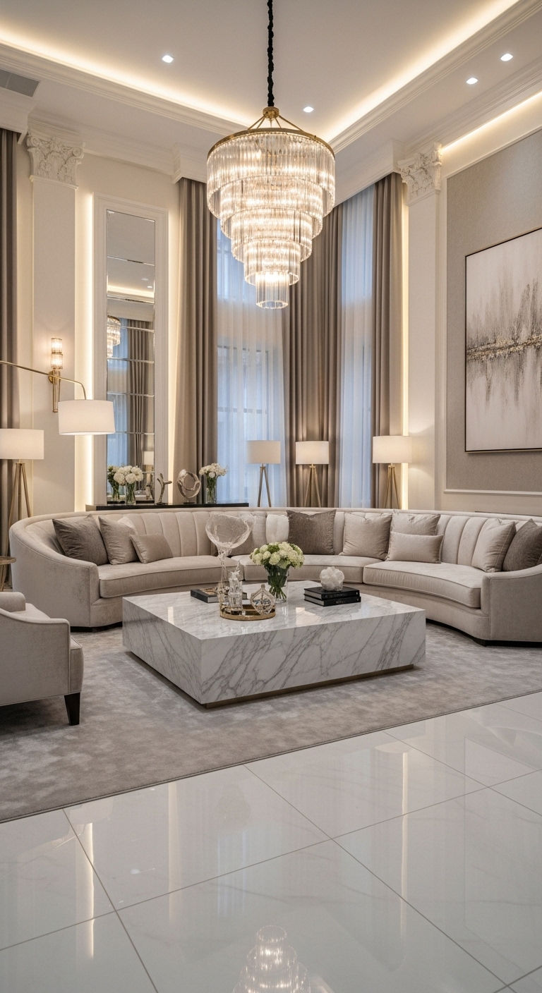15. Hotel Lobby Inspired Opulence