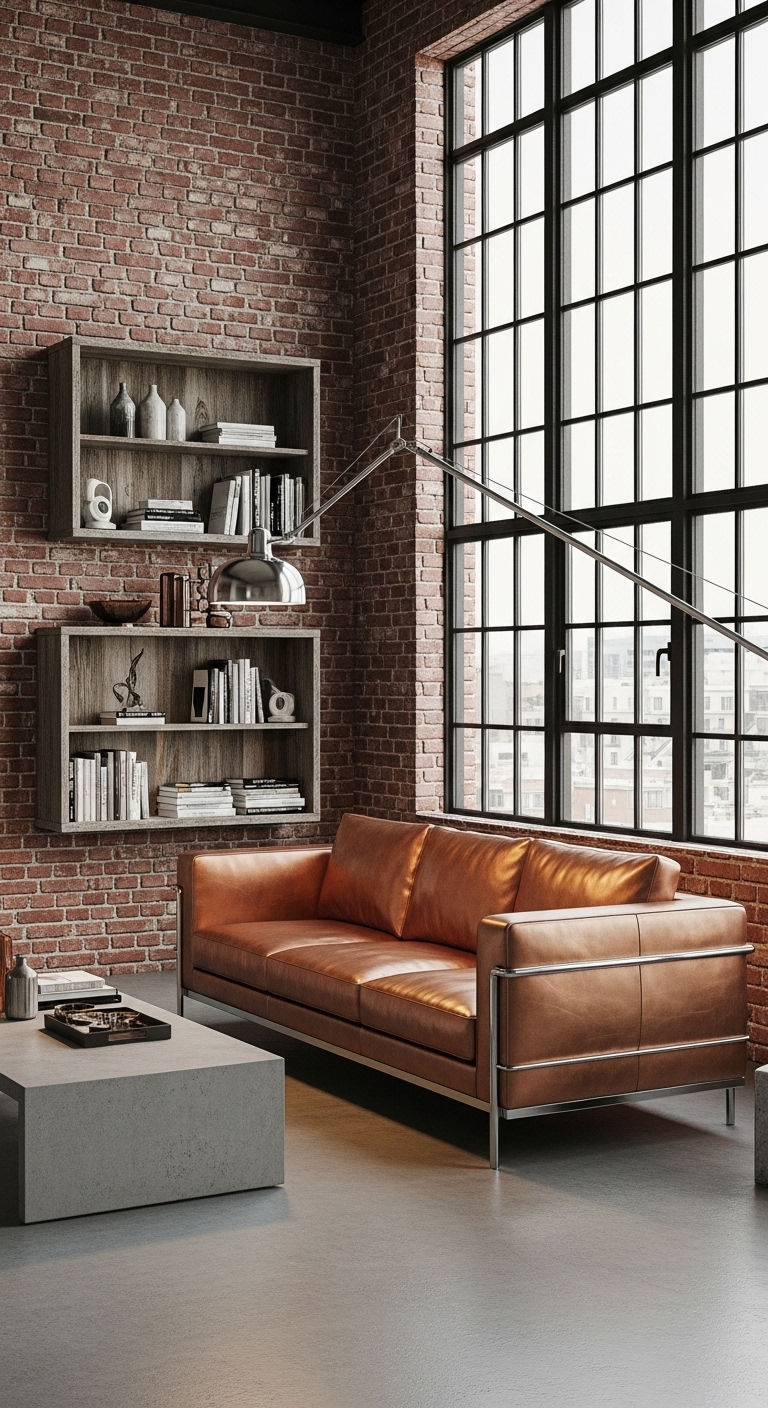 12 Copper Sofa Living Room Ideas for a Warm, Metallic Color Pop 4 4. Industrial Copper Edge