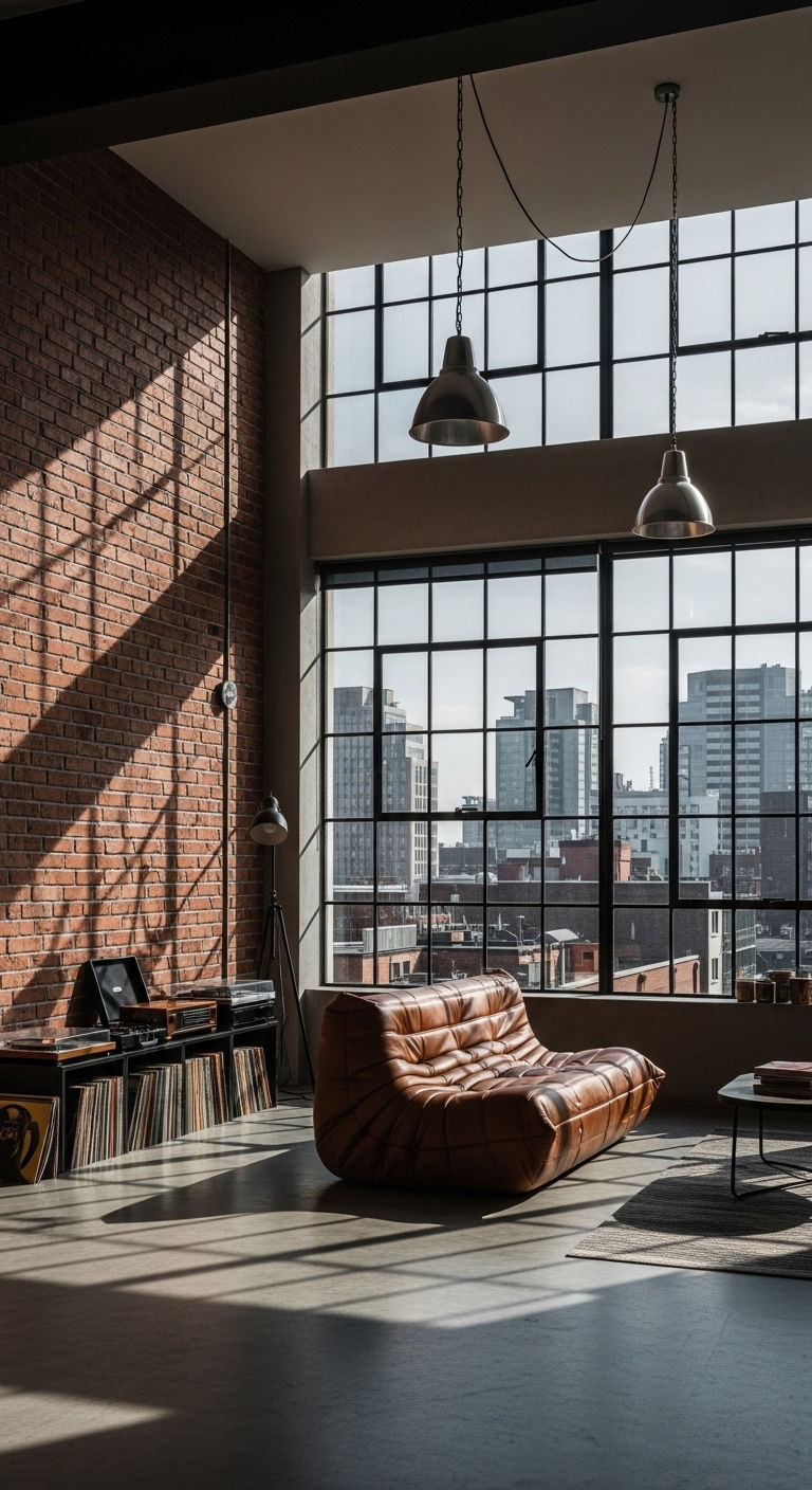 8. Industrial Retro Loft