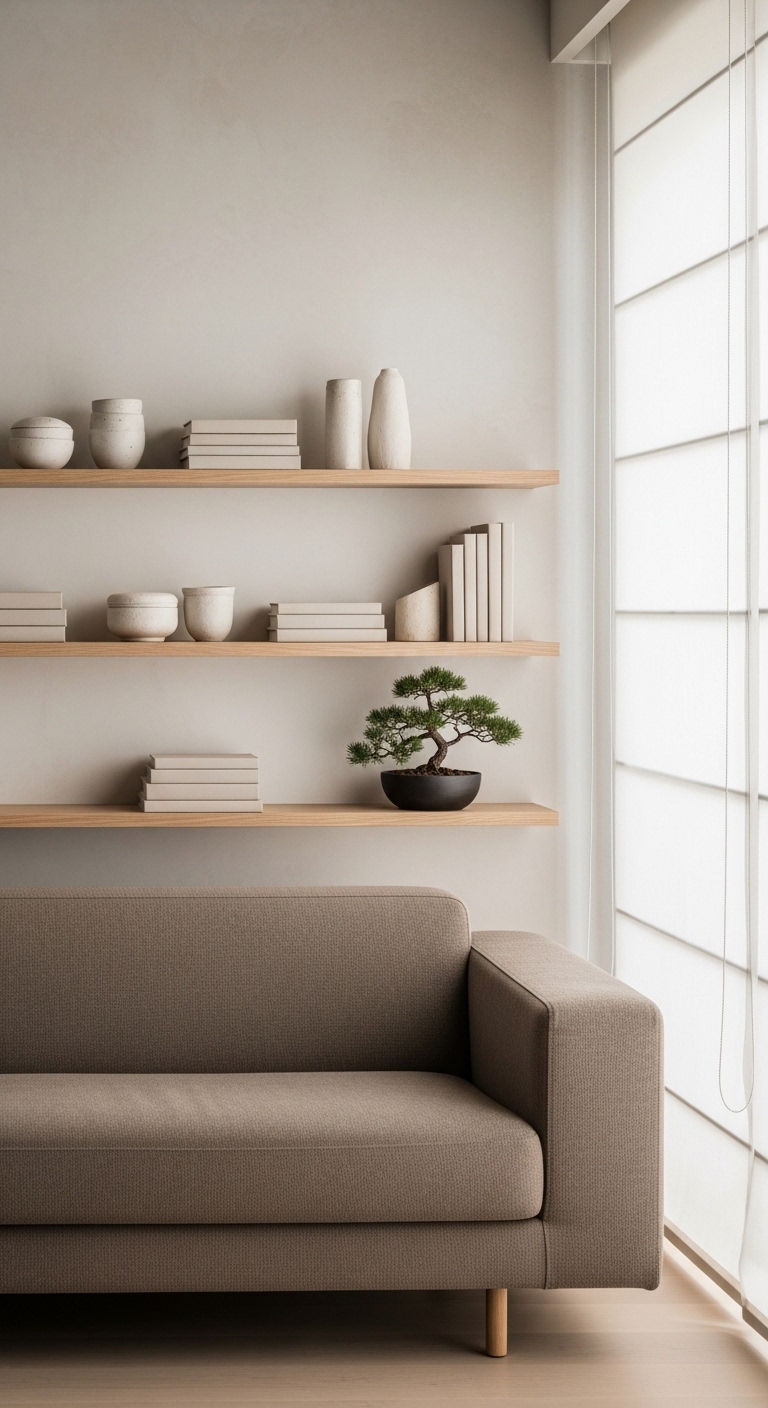 10. Japandi Serenity Wall