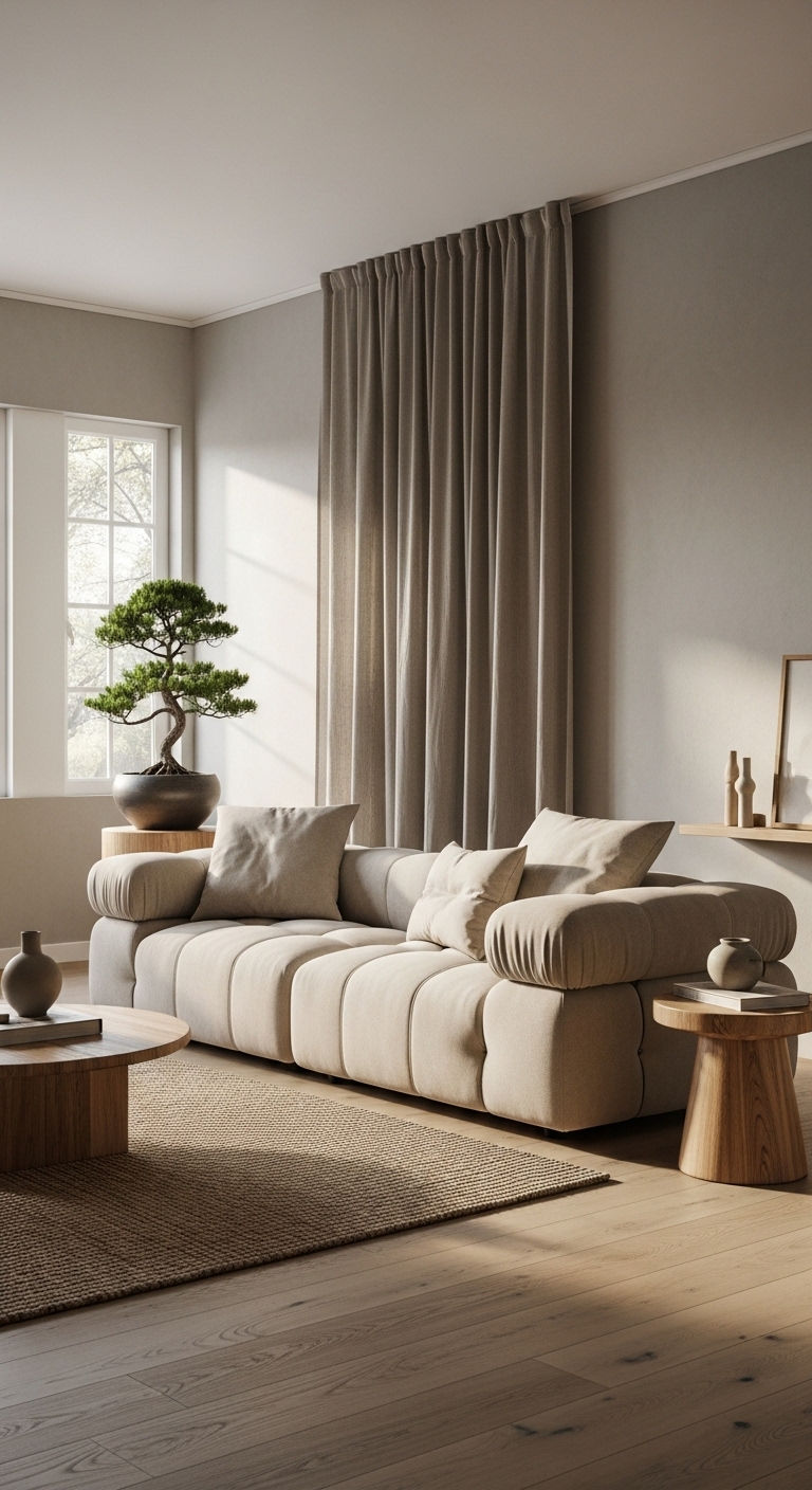 5. Japandi Serenity with Modular Elegance