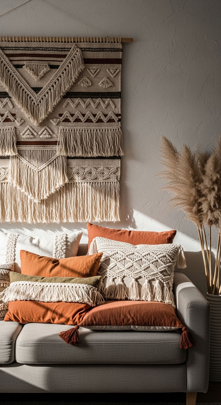 11. Layered Texture Wall Styling