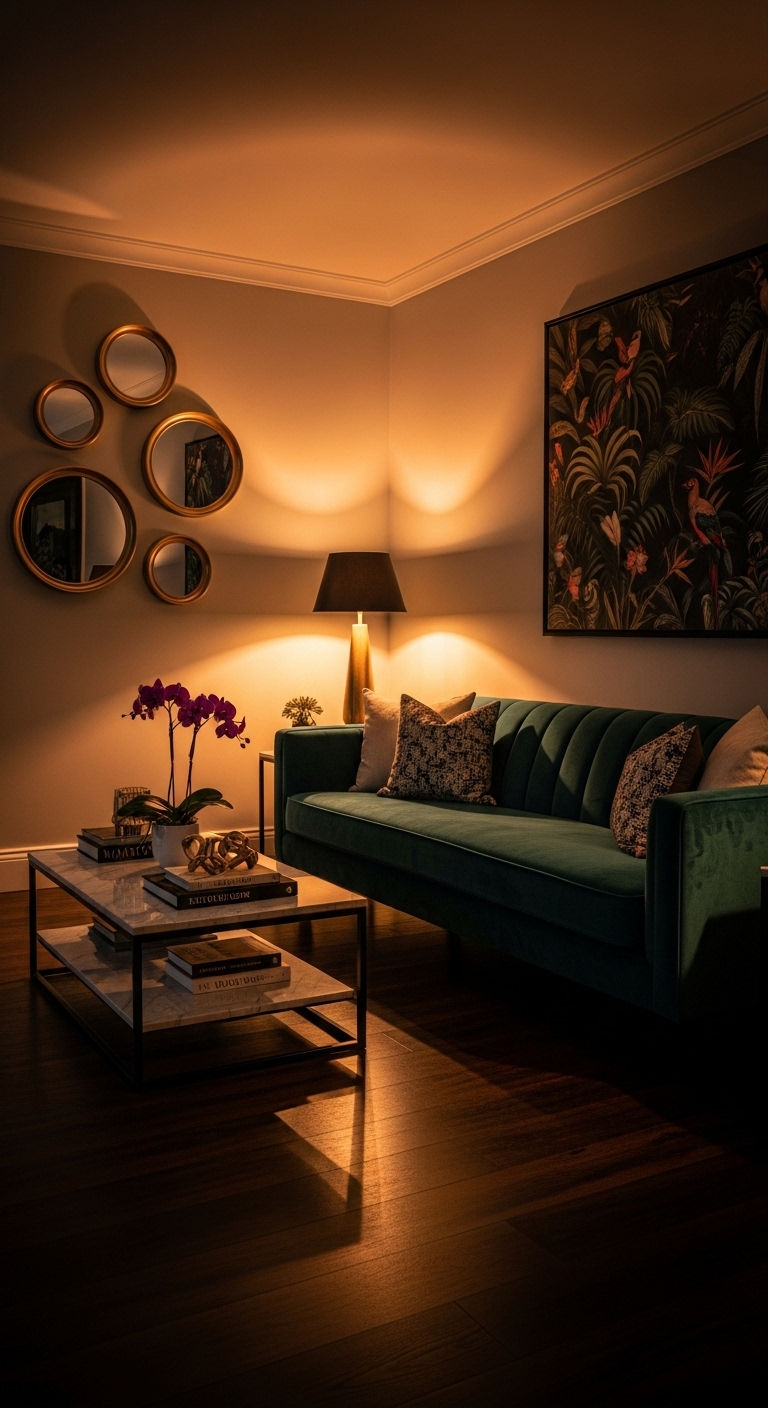 11. Luxe Aqua Velvet Statement