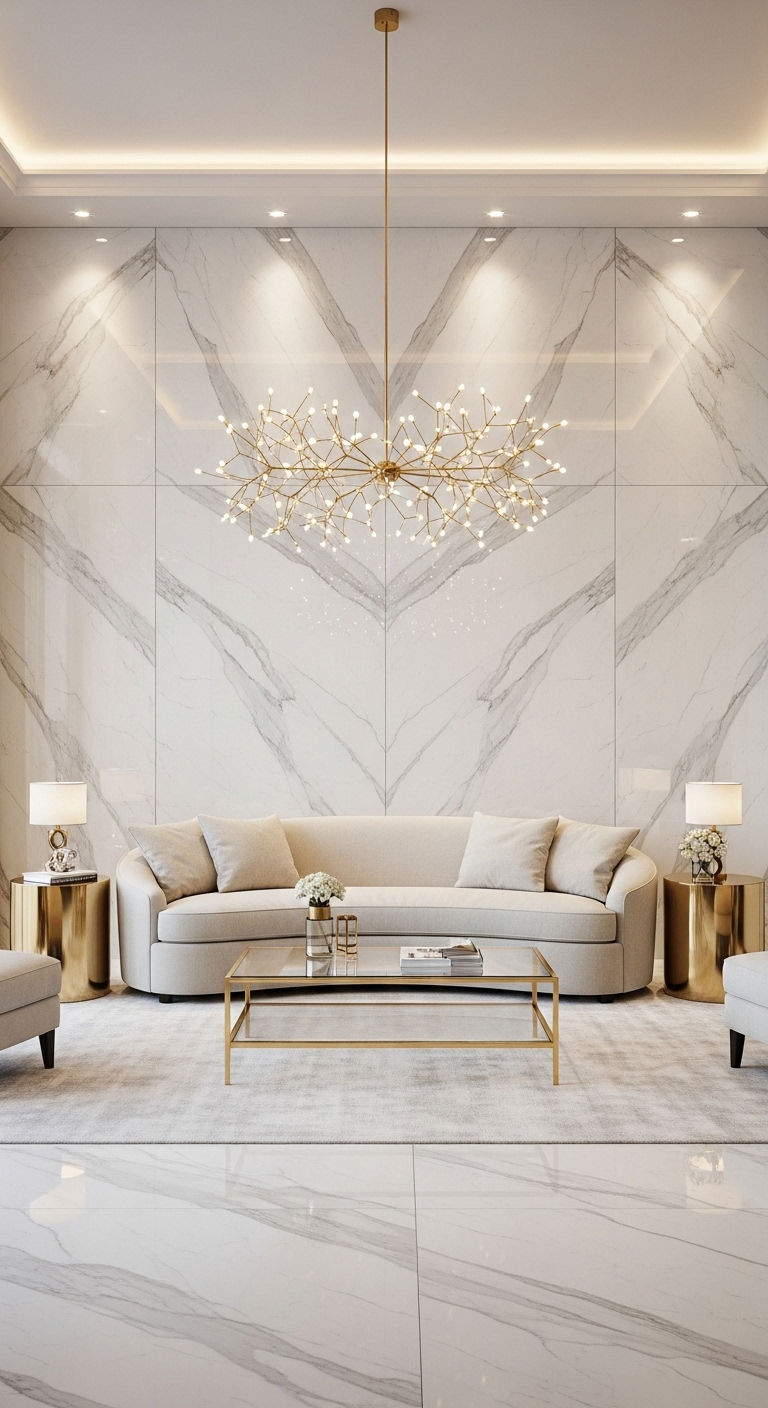 5. Luxe Marble Panel Accent