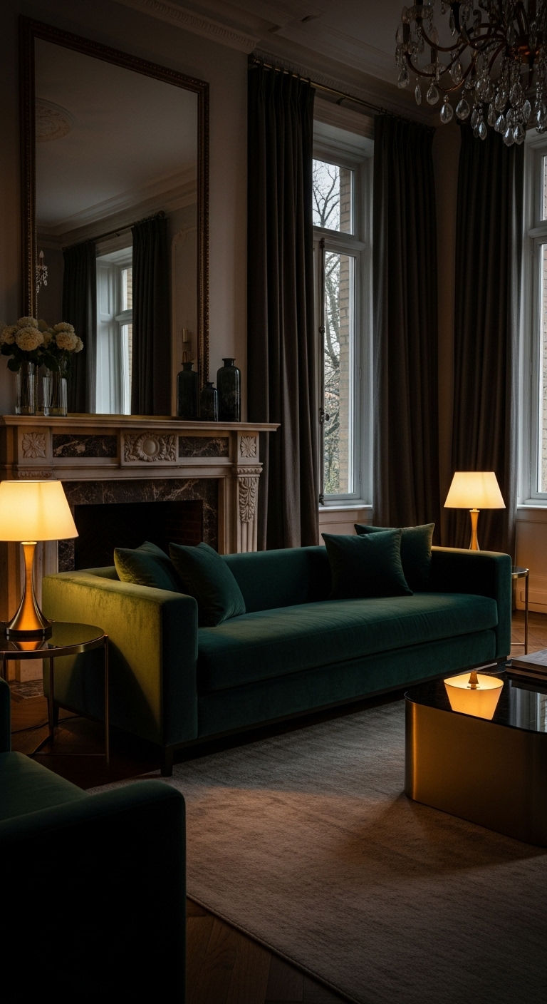 11 Fluffy Sofa Living Room Ideas for Ultimate Comfort and Coziness 4 3. Luxe Velvet Dream