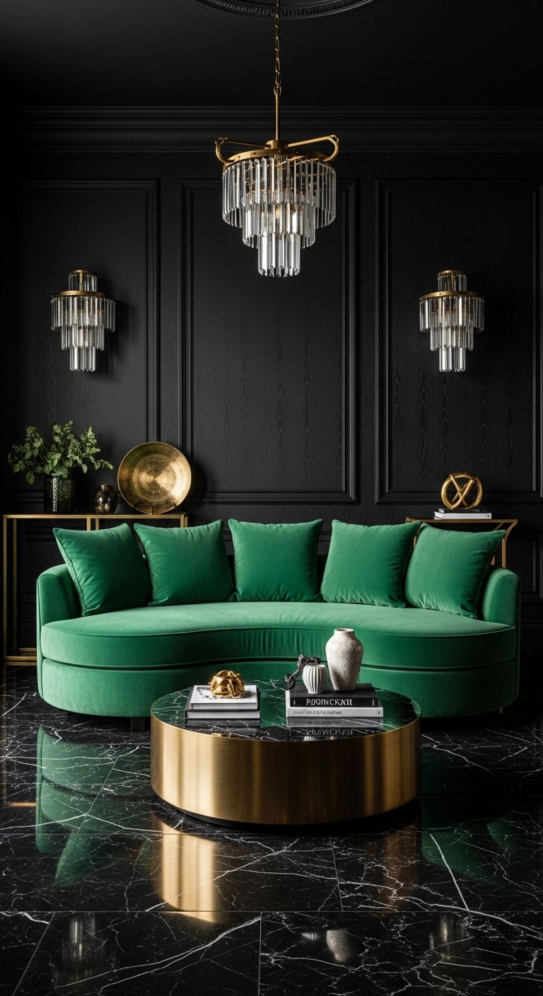 3. Luxe Velvet Statement Curve