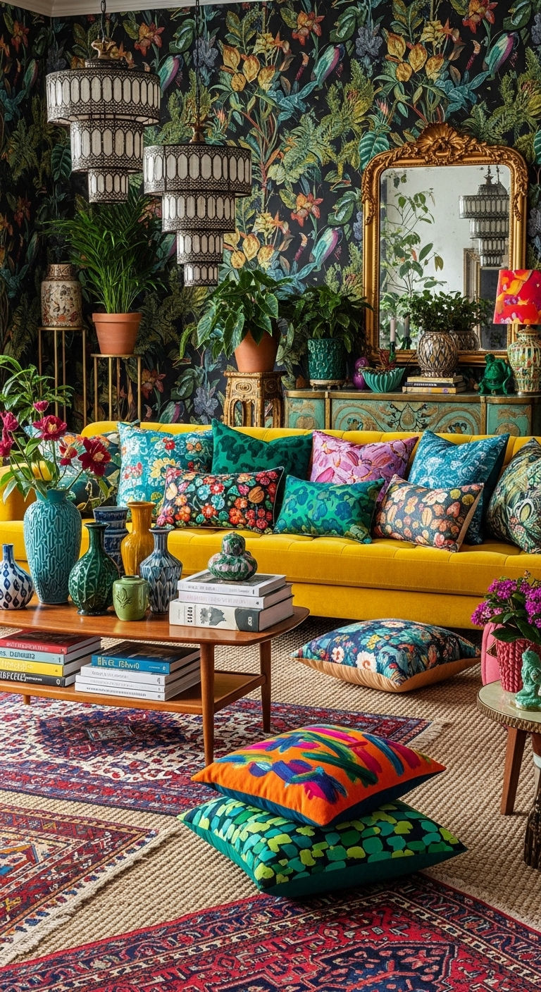 11. Maximalist Chic with Pattern Play