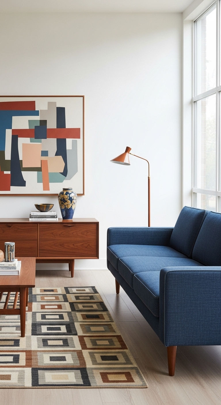 9. Mid-Century Denim Cool