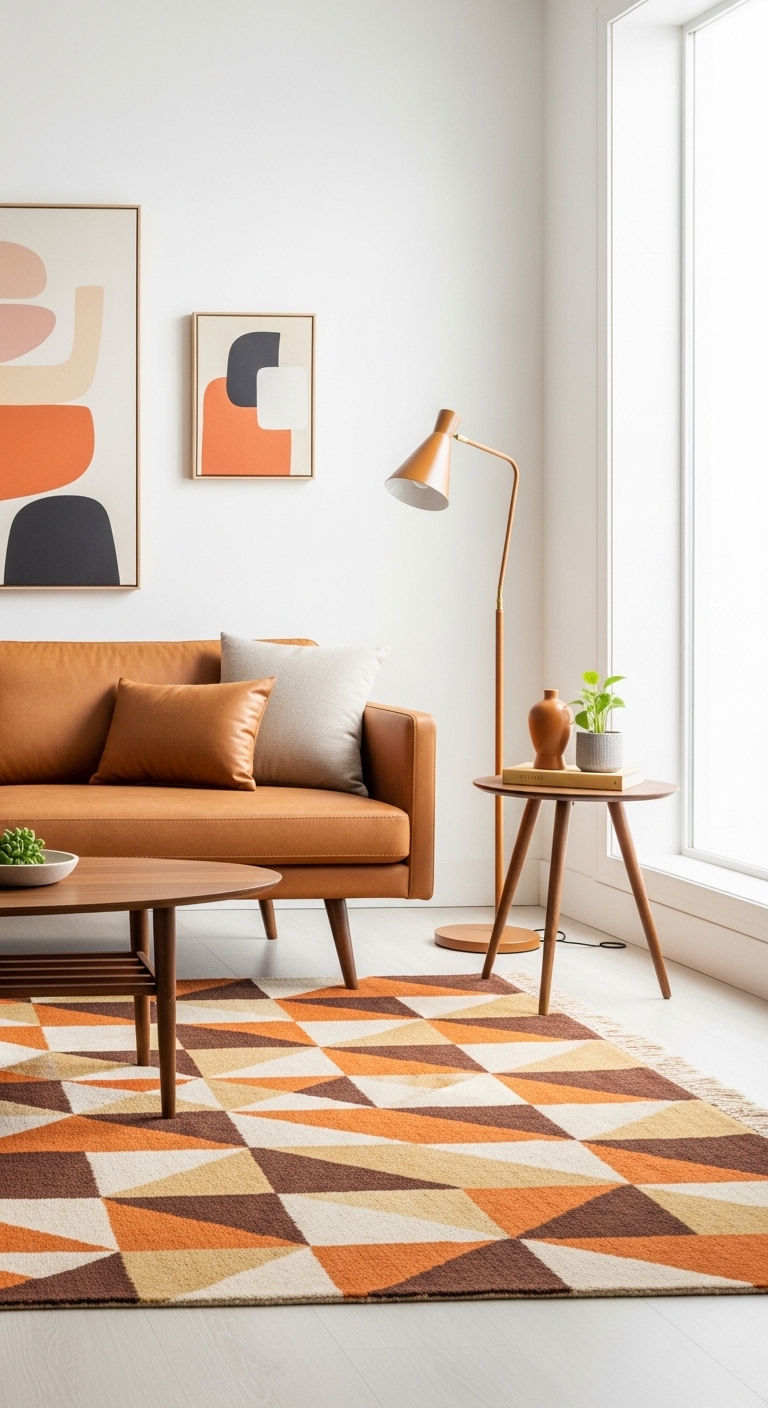 16 Modern Sofa Living Room Interior Design Ideas to Refresh Your Home 20 11. Mid-Century Modern Refresh