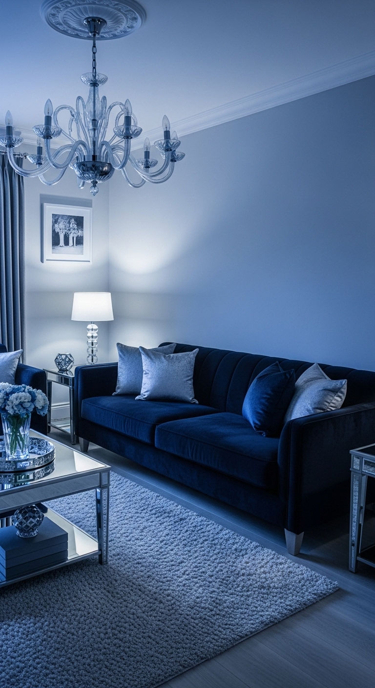 12. Midnight Blue & Silver Glow