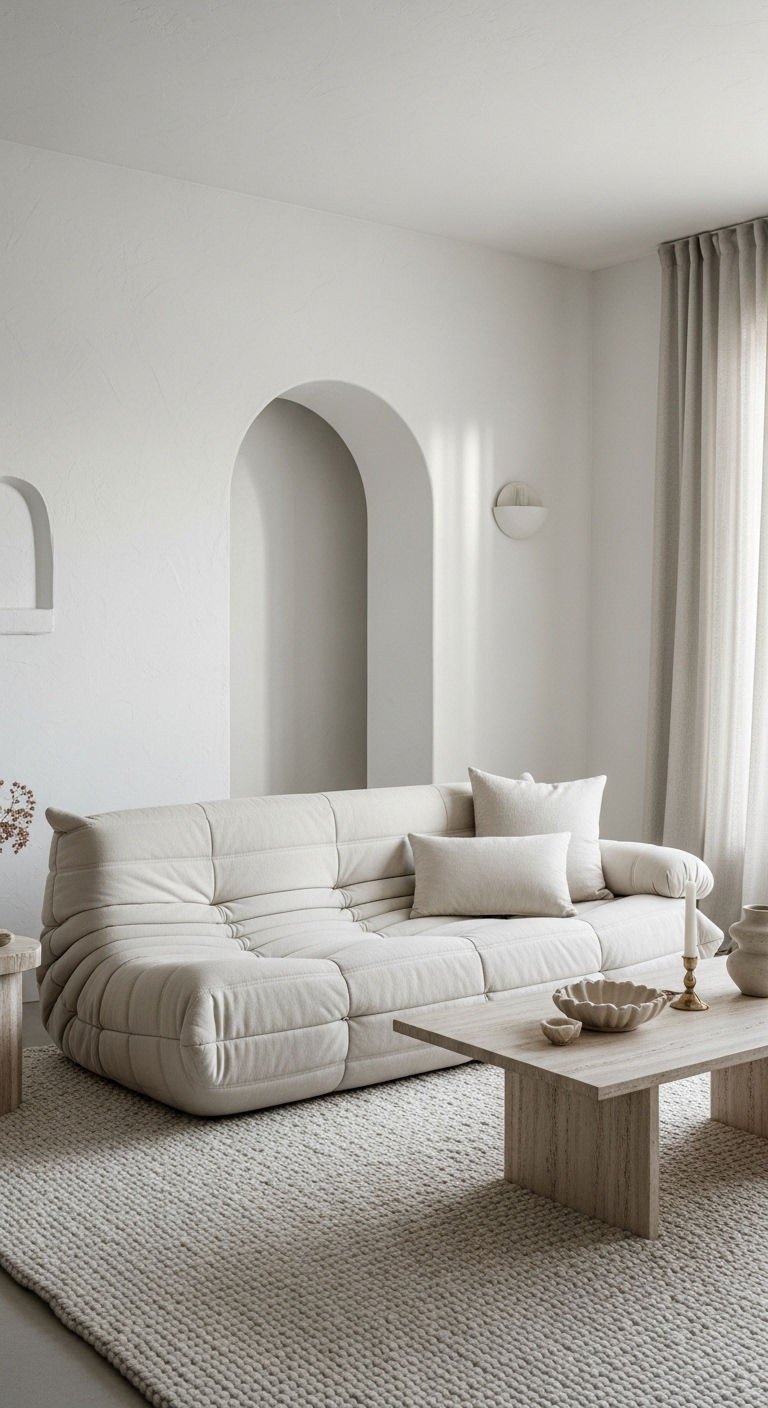 2. Minimalist Cream Retro Chic
