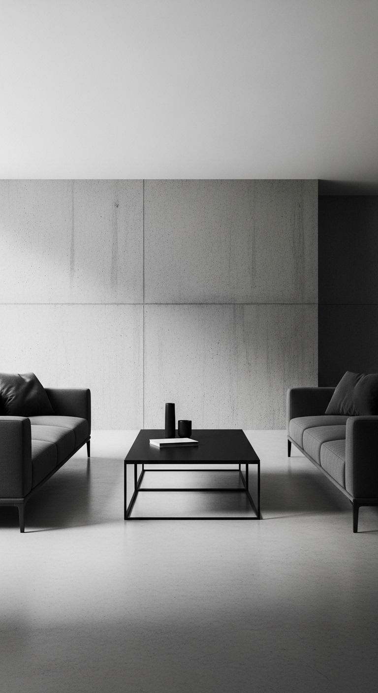 14 Two Sofas Living Room Layout Ideas That Feel Balanced and Chic 13 12. Minimalist Modern Pairing