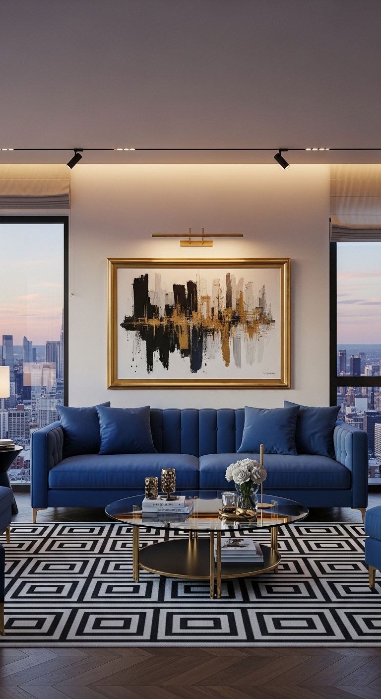 2. Modern Gold Accent Glam