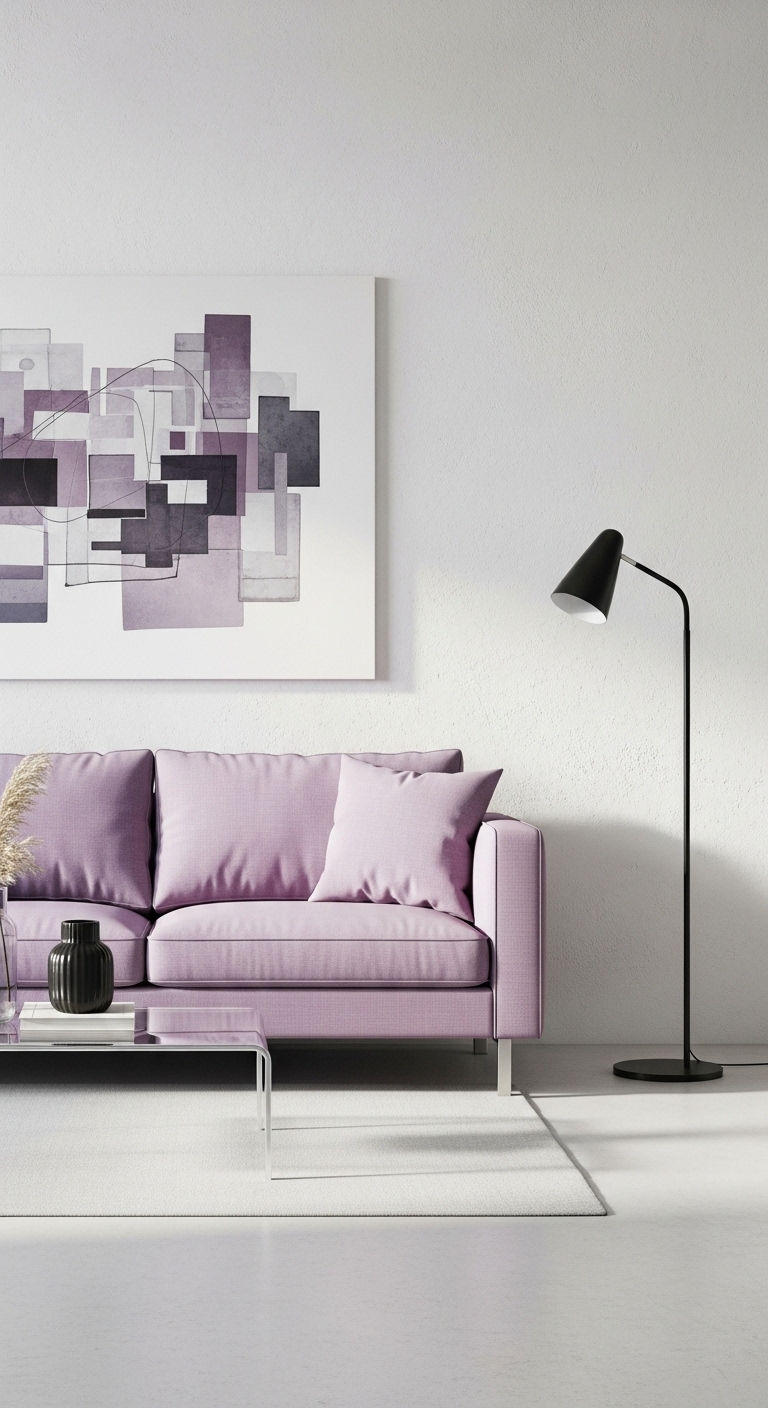 2. Modern Lavender Minimalism