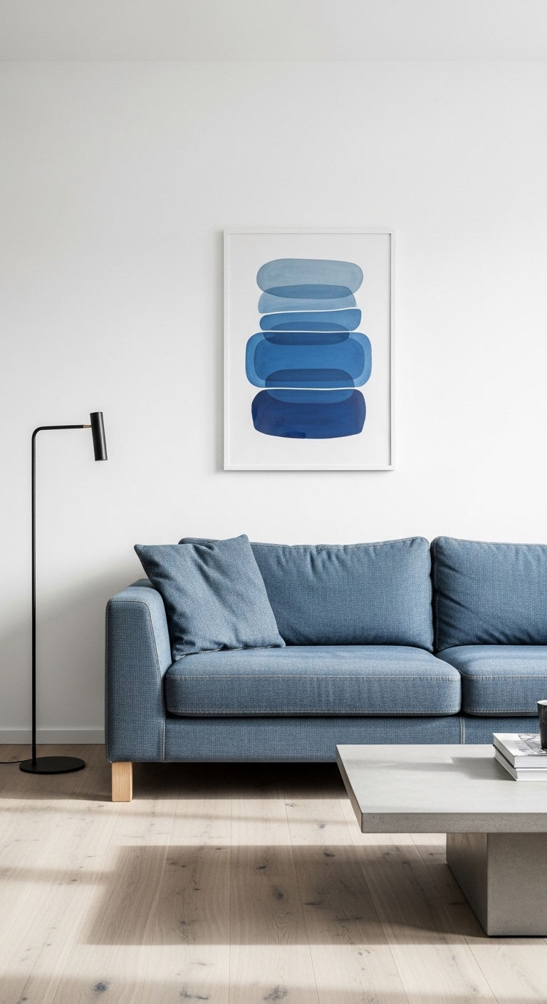 3. Modern Minimal Blue