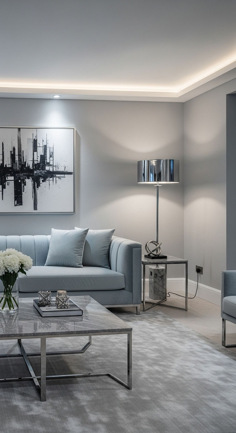 3. Modern Monochrome Glow
