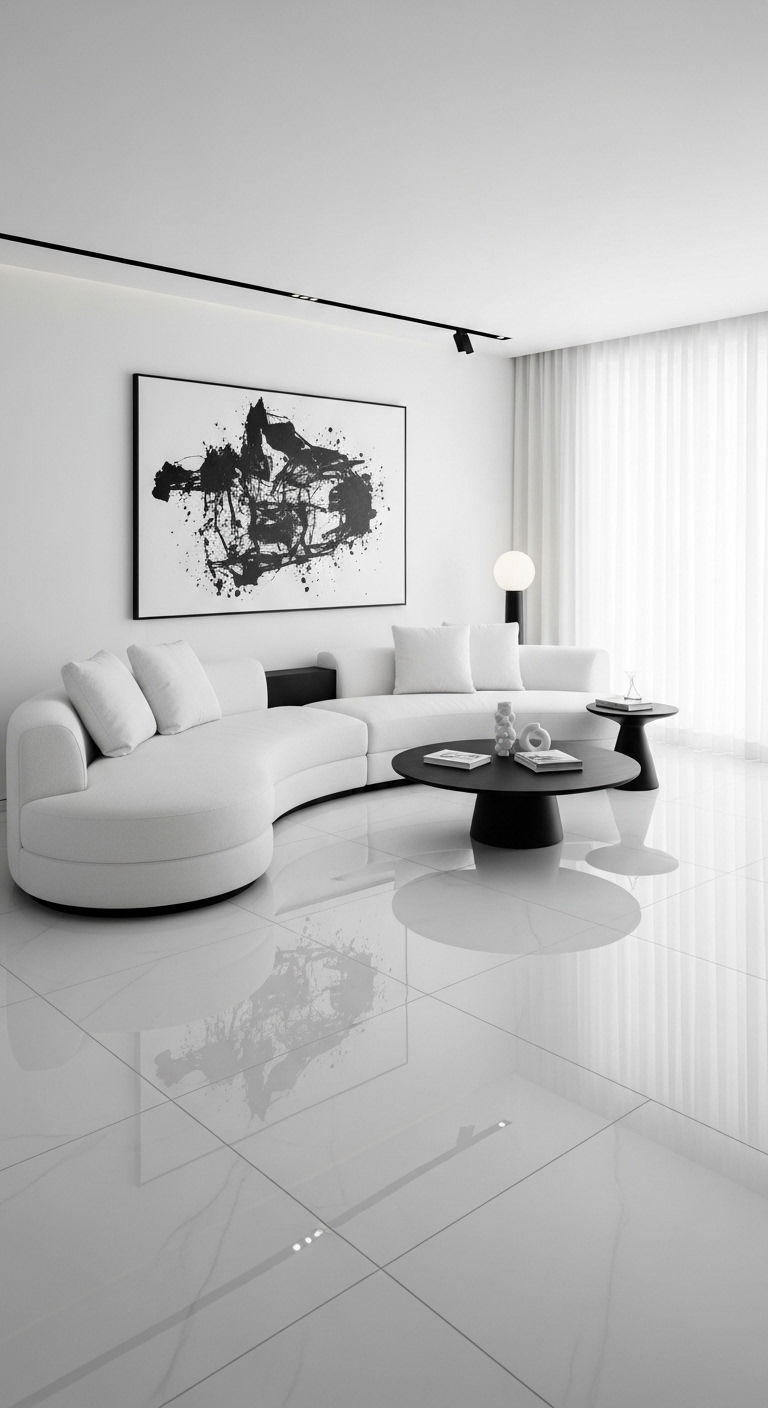 9. Monochrome Modern Curve