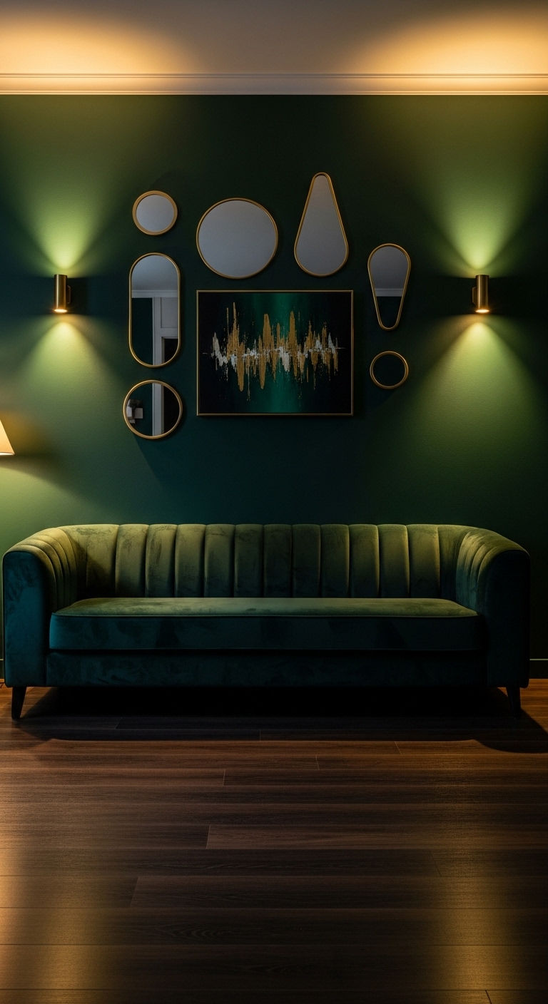 2. Moody Accent Wall Drama