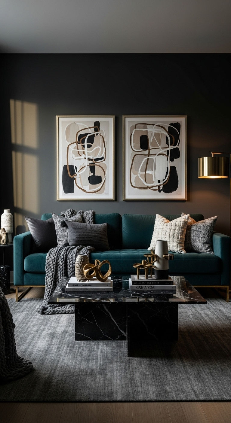 1. Moody Luxe Velvet Drama