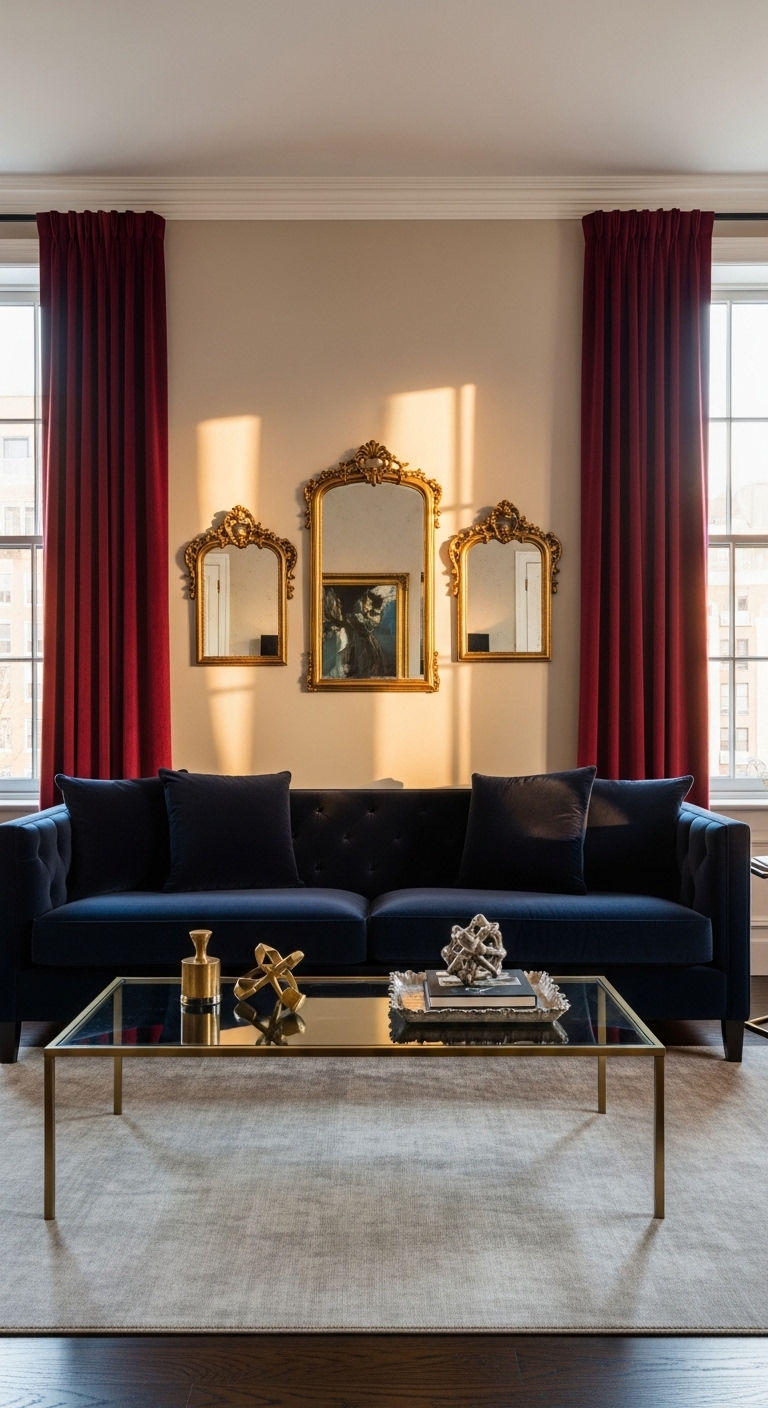 4. Navy & Gold Sophistication