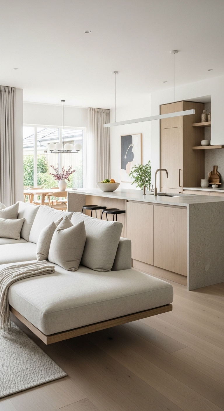 16 Modern Sofa Living Room Interior Design Ideas to Refresh Your Home 16 9. Open-Concept Flow