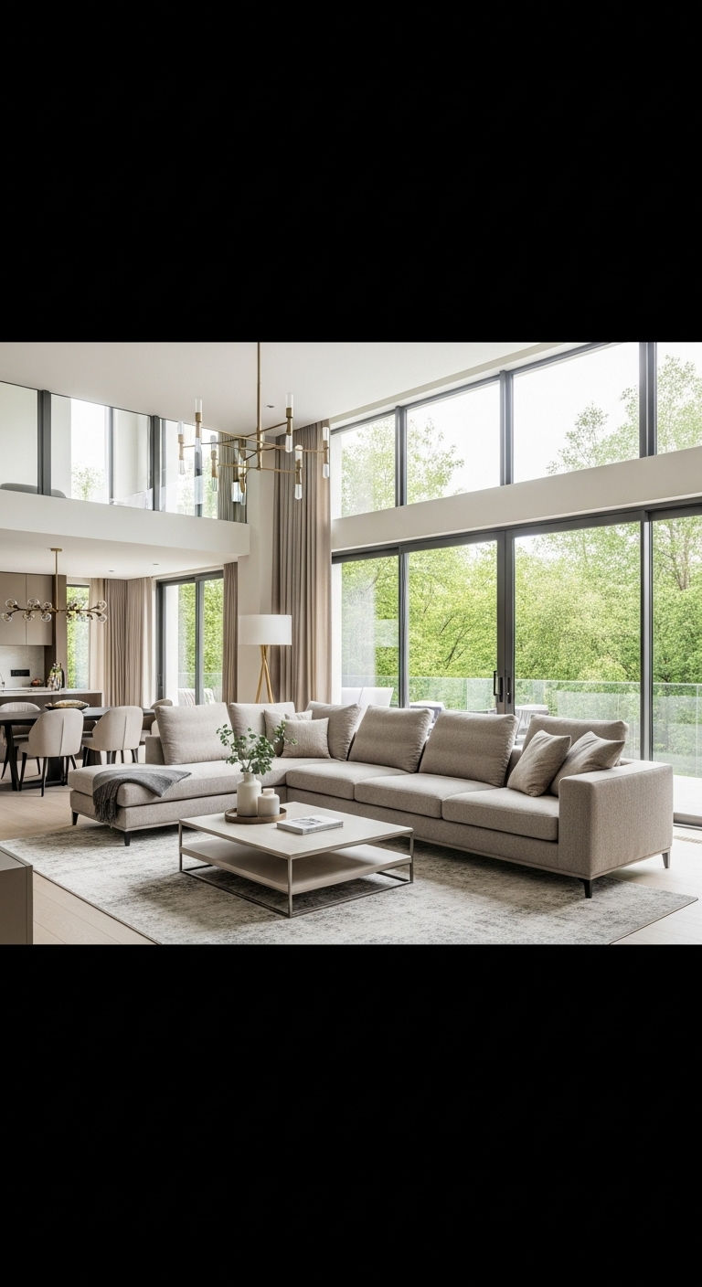 8. Open-Concept Greige Elegance