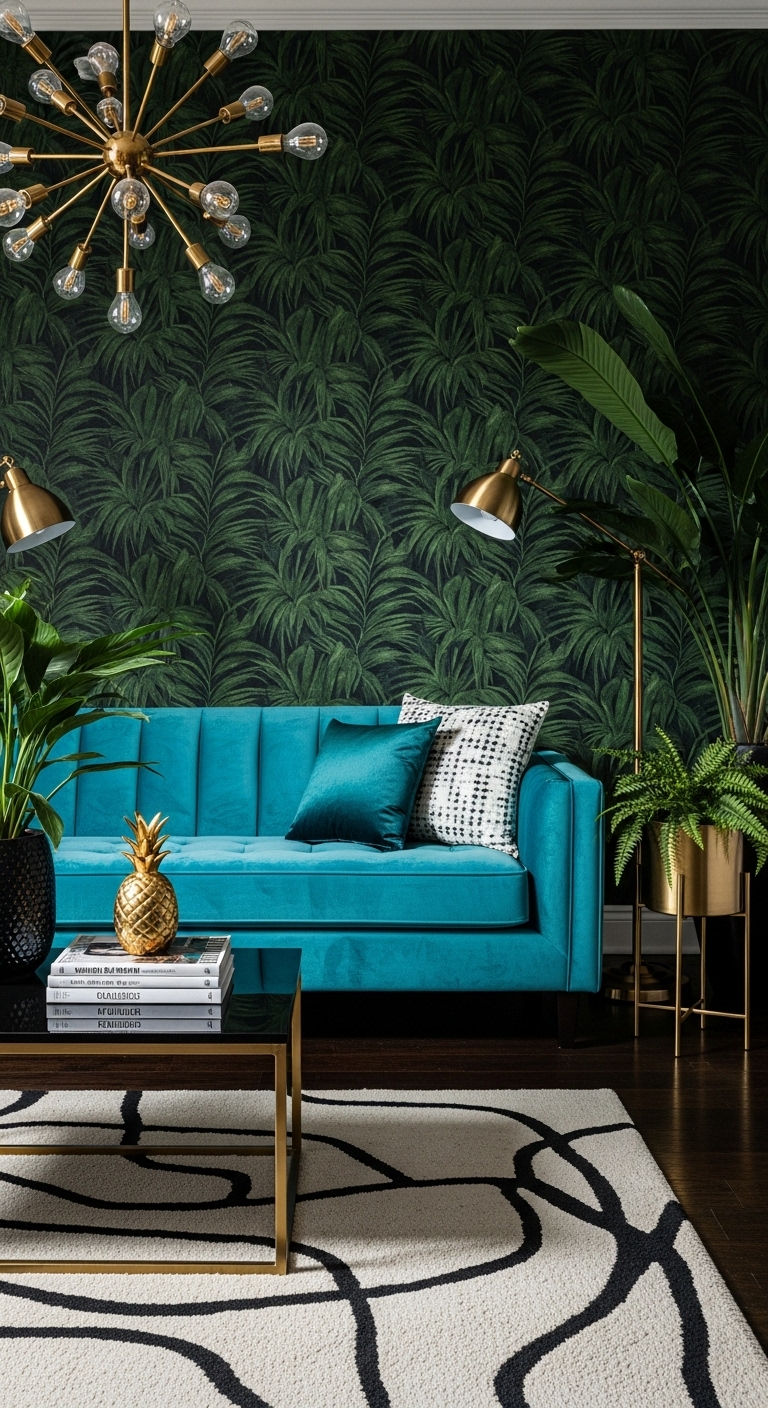 9. Palm Print Statement Room