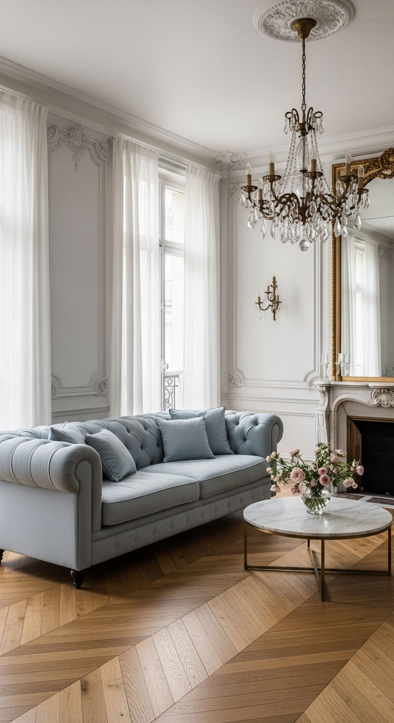 4. Parisian Powder Elegance