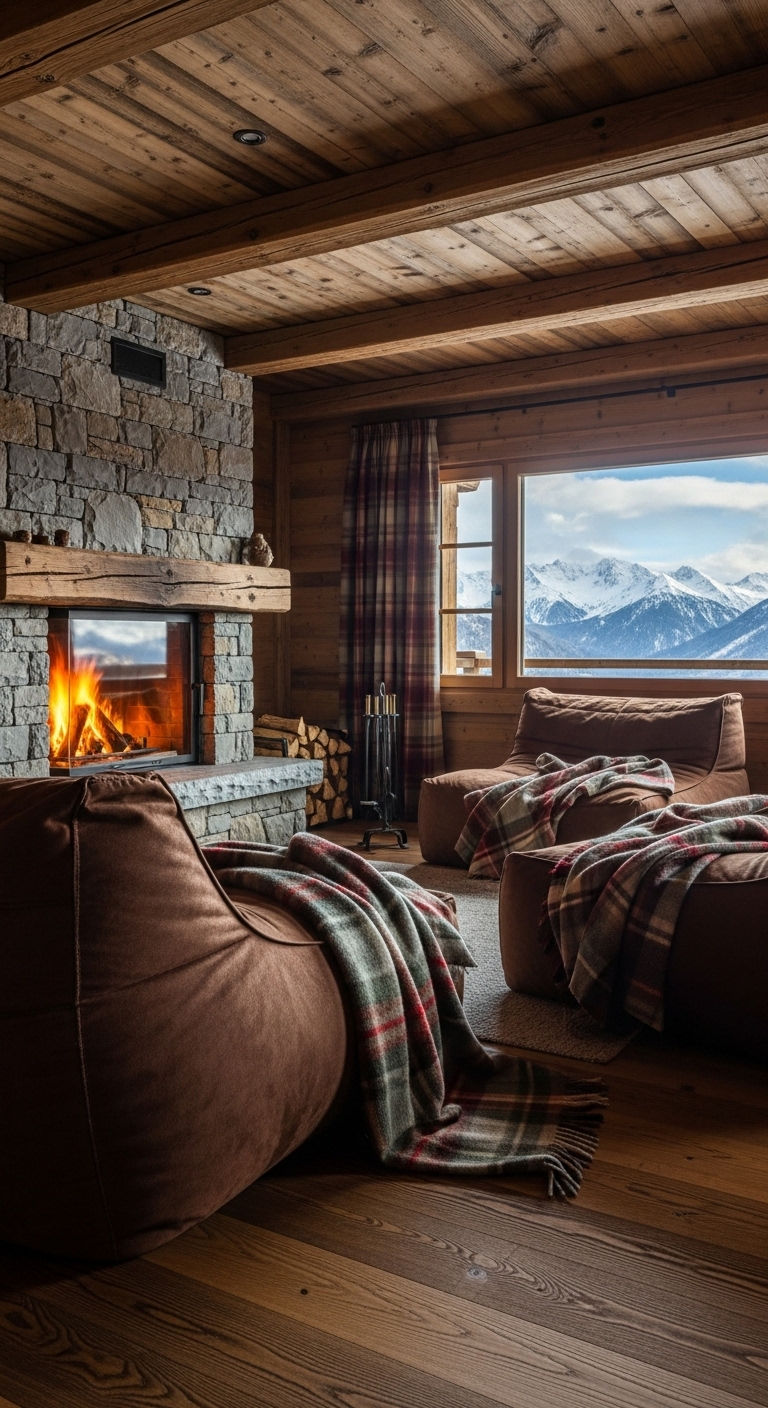 7. Rustic Cabin Relaxation Spot