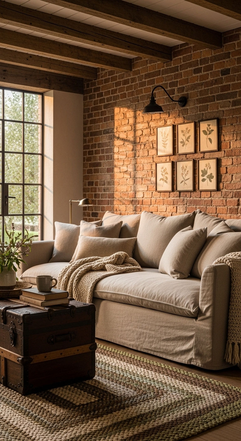 7. Rustic Farmhouse Corner Charm